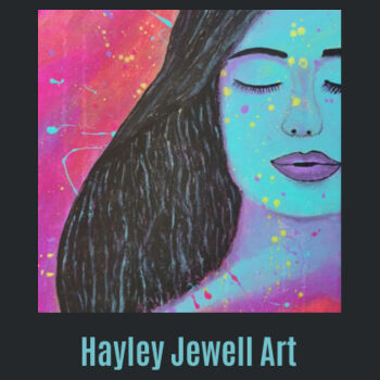 Abstract Graphic T-shirt with Colourful Face Design Design