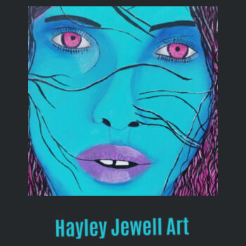 Classic Fit Graphic Tee with Vibrant Abstract Portrait Design