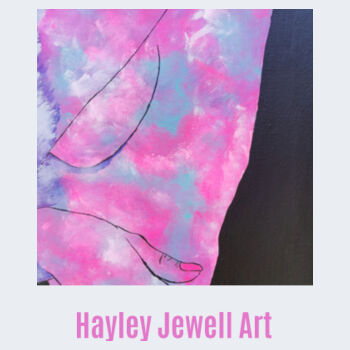 Abstract Graphic T-shirt with Woman's Body Art Design