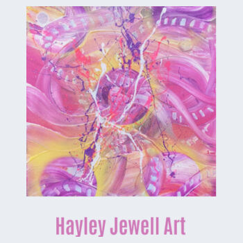 Women's Graphic Tee with Colourful Abstract Art  Design